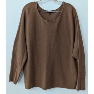Cyrus Women's Long Sleeve Sweater XL Toffee Dolman Sleeve Relaxed Fit Super Soft